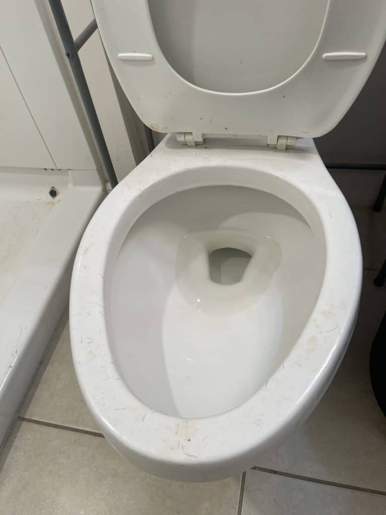 dirty toilet